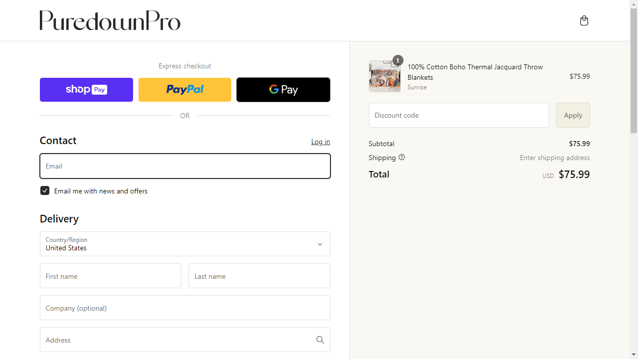 How to apply Puredown coupon code